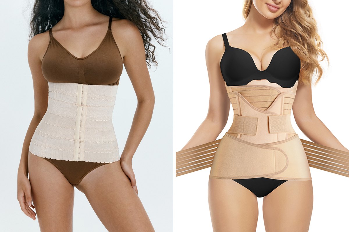 Custom waist trainer with front zipper being adjusted, an example of ODM private label customization