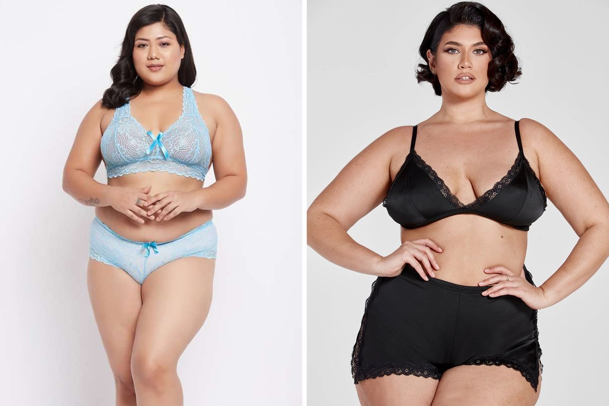 Plus size shapewear intimates in extended sizes illustrating inclusive size grading