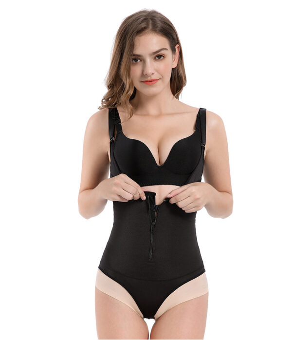The new women’s sexy ding shaped bodysuit large size rubber belly shaping underwear