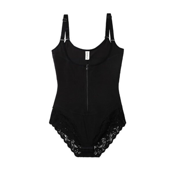 Triangle section shapewear one-piece bodysuit women’s zipper abdominal corset body shaping underwear